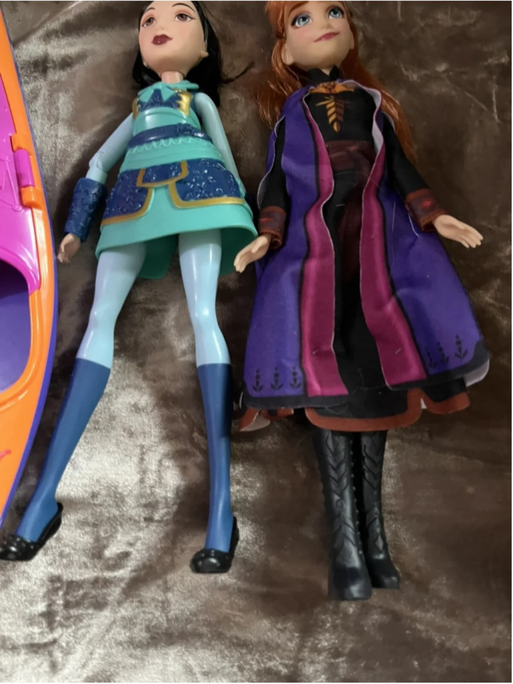 Disney Princess Barbie Dolls Mixed Lot Of 4 Previously Played With &CANOE